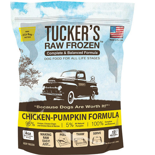 Tuckers Dog Frozen Complete Balance Chicken & Pumpkin 3lb
