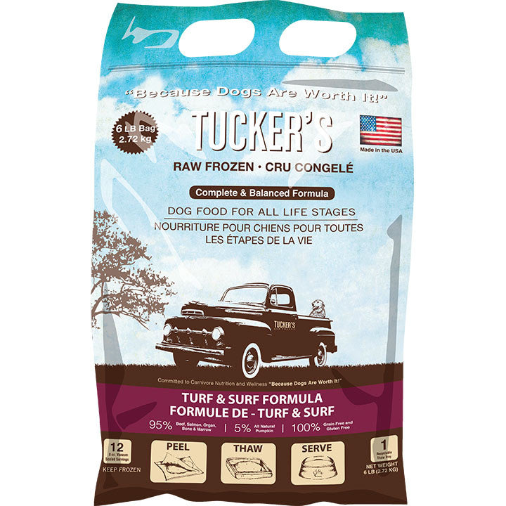 Tuckers Dog Frozen Complete Balance Surf & Turf 6lb 072635110188