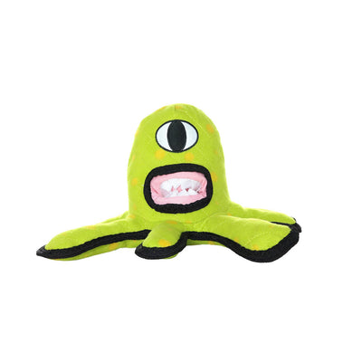 Tuffy Alien Durable Dog Toy Green 12in