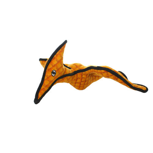 Tuffy Dinosaur Pterodactyl Durable Dog Toy Orange 23in