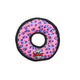 Tuffy Jr Ring Durable Dog Toy Pink Leopard 7in