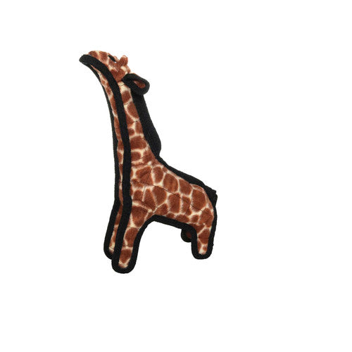 Tuffy Jr Zoo Giraffe Durable Dog Toy Brown 11in