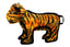 Tuffy Jr Zoo Tiger Pleash Dog Toy