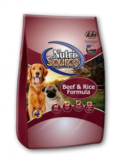 Tuffy Nutrisource Beef and Brown Rice Recipe Dry Dog Food - 15 - lb - {L + 1x}