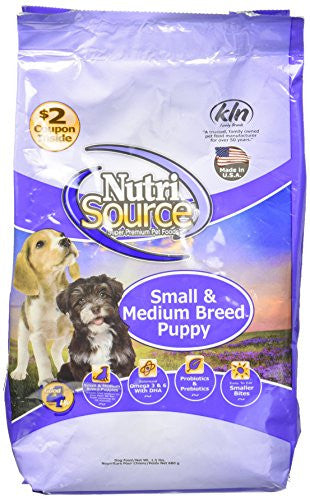 Tuffy Nutrisource Chicken and Rice Small and Meduium Breed Puppies 1.5 Lb C=8 {L-1xRR}131112 073893263050