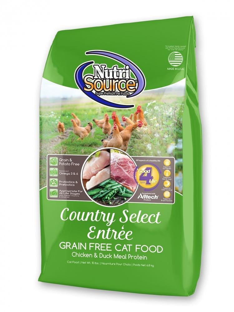 Tuffy Nutrisource Grain Free Country Select Entree Dry Cat Food-15-lb-{L+1x} 073893282051