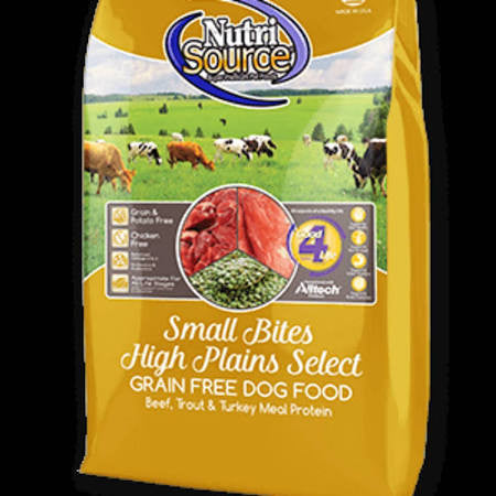 Tuffy Nutrisource Grain Free High Plains Select Small Bites Dry Dog Food - 15 - lb - {L + 1x}