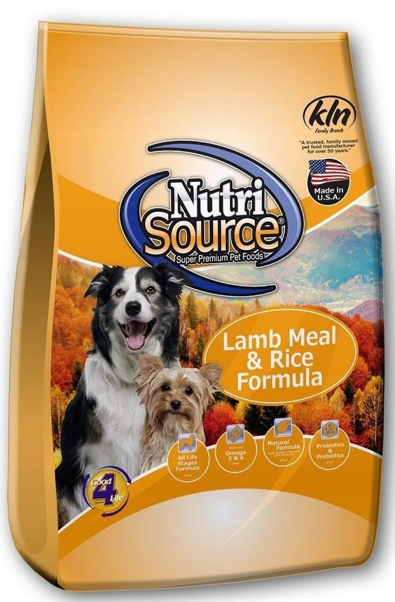 Tuffy Nutrisource Large Breed Adult Lamb Meal & Rice Dog Food-5-lb-{L+1x} 073893266044