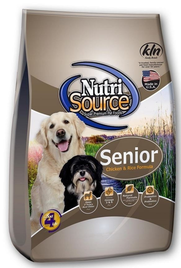 Tuffy Nutrisource Senior Chicken And Rice Dry Dog Food-15-lb-{L+1x} 073893265023