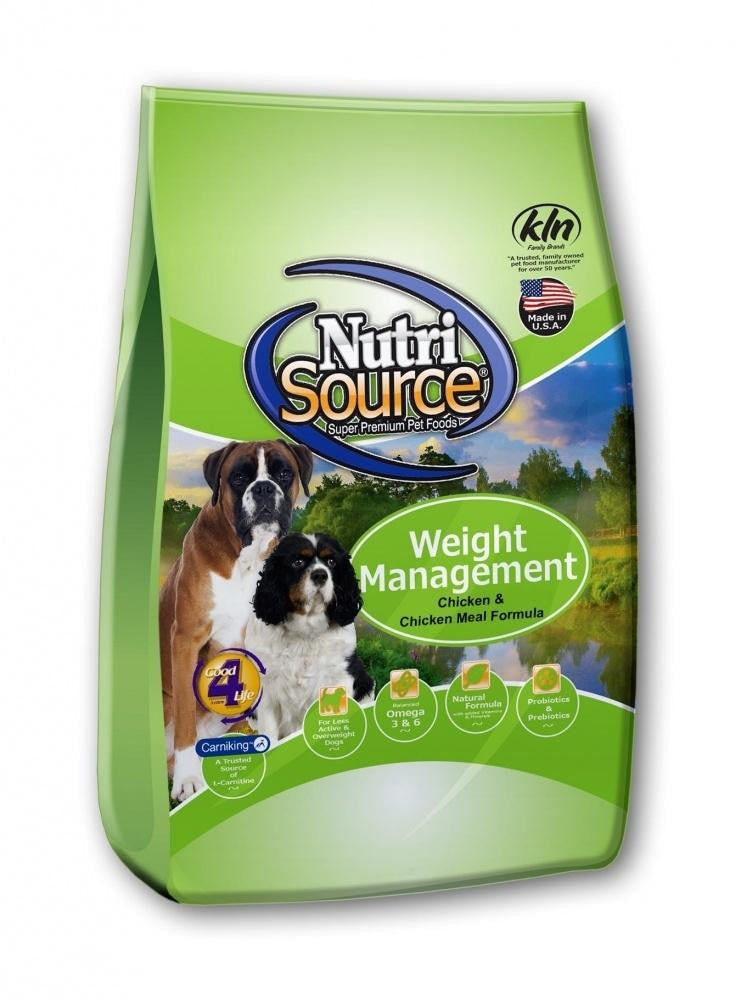 Tuffy Nutrisource Weight Management Chicken And Chicken Meal Dry Dog Food-5-lb-{L+1x} 073893212553