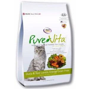 Tuffy PureVita Grain Free Duck And Red Lentils Dry Cat Food-15-lb-{L-1x} 073893180005