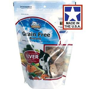 Tuffy’s Pet Food Nutrisource Grain Free Liver Biscuit 6/14oz. {L + 1x} 131705 - Dog