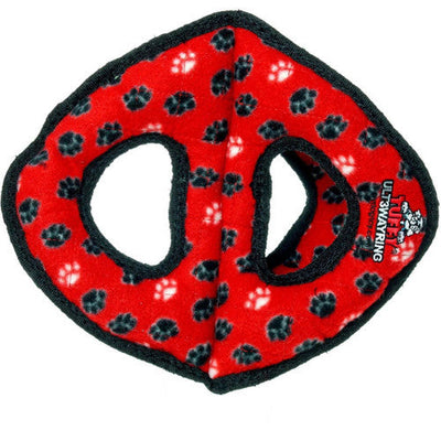 Tuffy Ult 3way Ring Paw Red - Dog