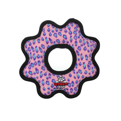 Tuffy Ult Gear Ring Leopard Pnk - Dog