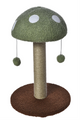 Max & Marlow Mushroom Cat Post w/ Toy Green 810162076641