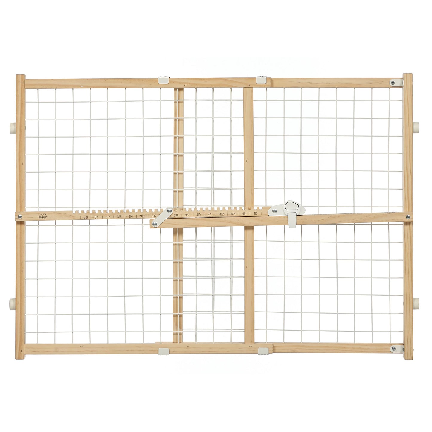 MidWest Homes for Pets Wood Pet Gate w/ Wire Mesh 24 in 027773022794