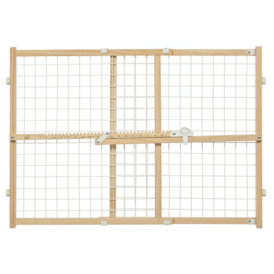 MidWest Homes for Pets Wood Pet Gate w/ Wire Mesh 24 in 027773022794