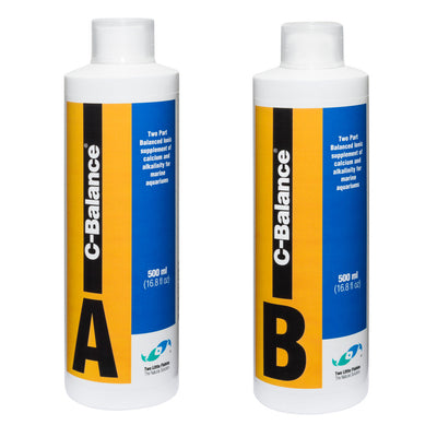 Two Little Fishies C-Balance Two-Part Solution C Balance A Calcium - 16 fl. oz C Balance B Alkalinity - 16 fl. oz