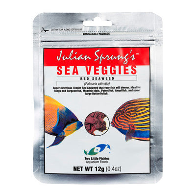 Two Little Fishies Julian Sprung’s Seaveggies Red Seaweed Fish Food 0.4 oz - Aquarium