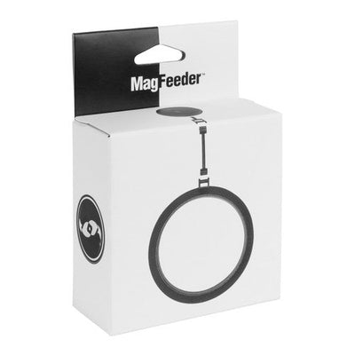 Two Little Fishies Magfeeder Magnetic Feeding Ring Black - Aquarium