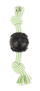 Mammoth Pet Products TireBiter Ball w/Rope Dog Toy 2-Knot Medium, 3 in 746772352045