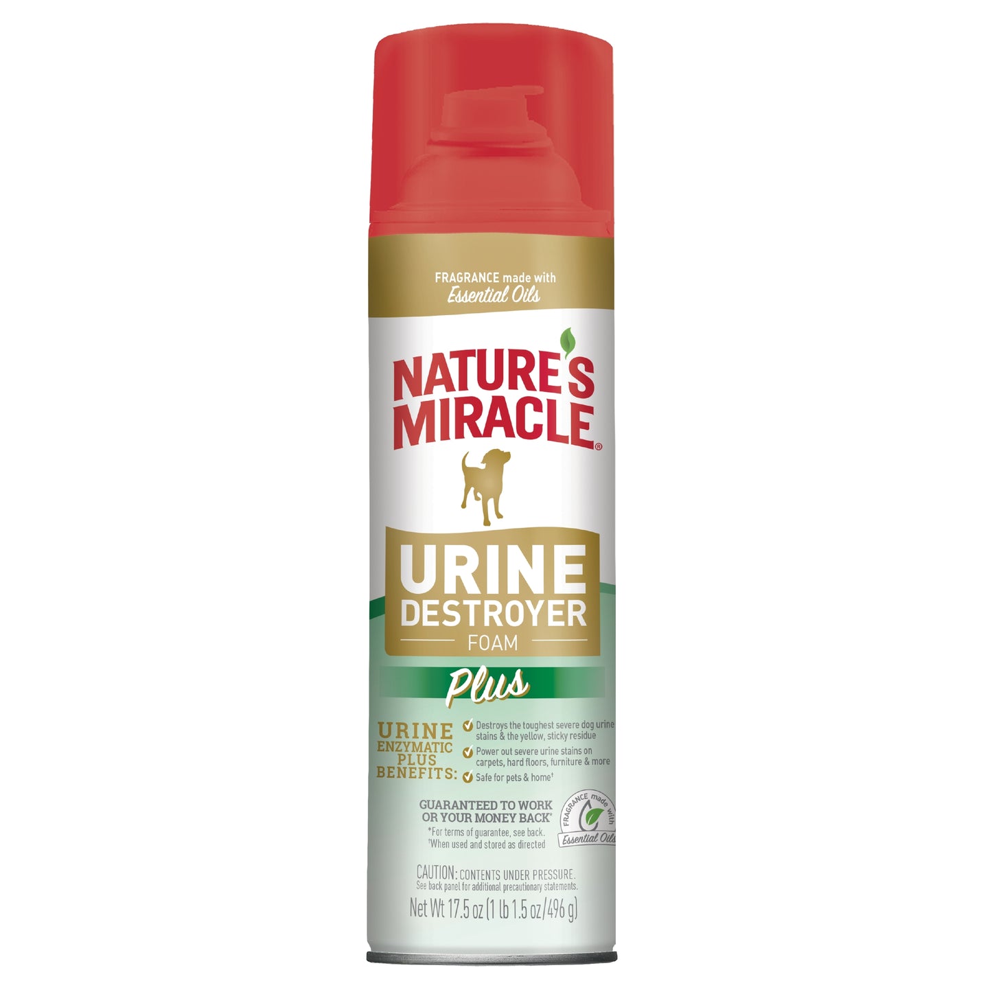 Nature's Miracle Dog Urine Destroyer Plus Foam Aerosol 17.5 oz 018065983992
