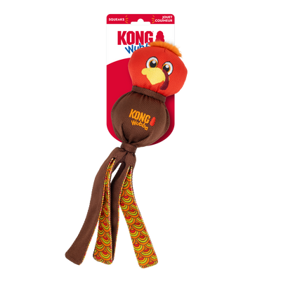 KONG Wubba Turkey Dog Toy Red Red Large 035585508320
