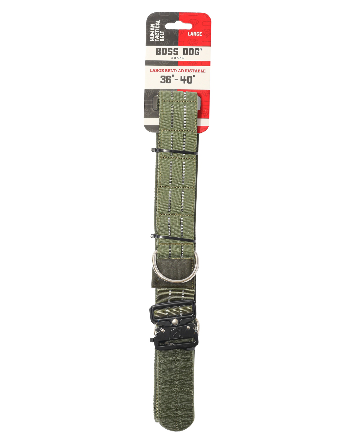 Boss Dog Human Boss Tactical Utility "Dog Walker" Belt Green Large (36-40In Waist) 850065051543