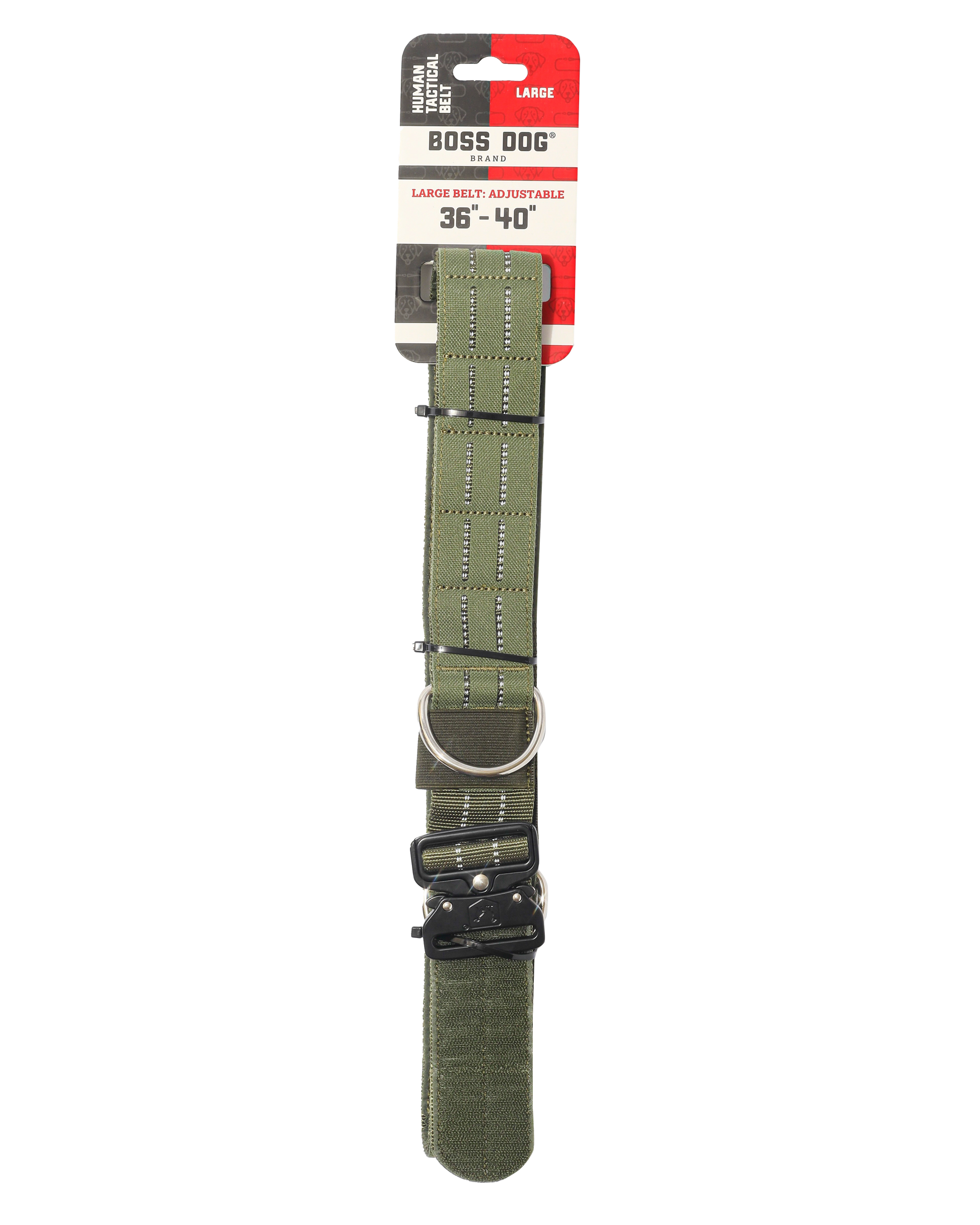 Boss Dog Human Boss Tactical Utility "Dog Walker" Belt Green Large (36-40In Waist) 850065051543