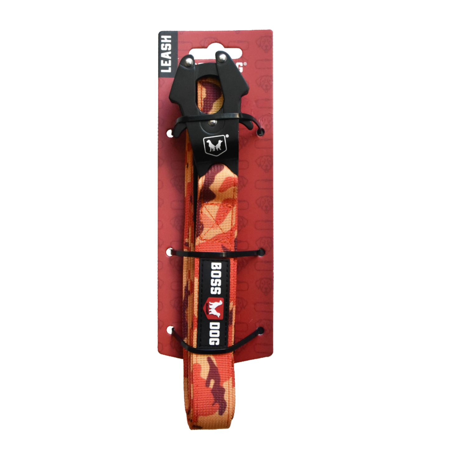 Boss Dog Tactical Dog Leash Orange Camo 6 ft 850030579300