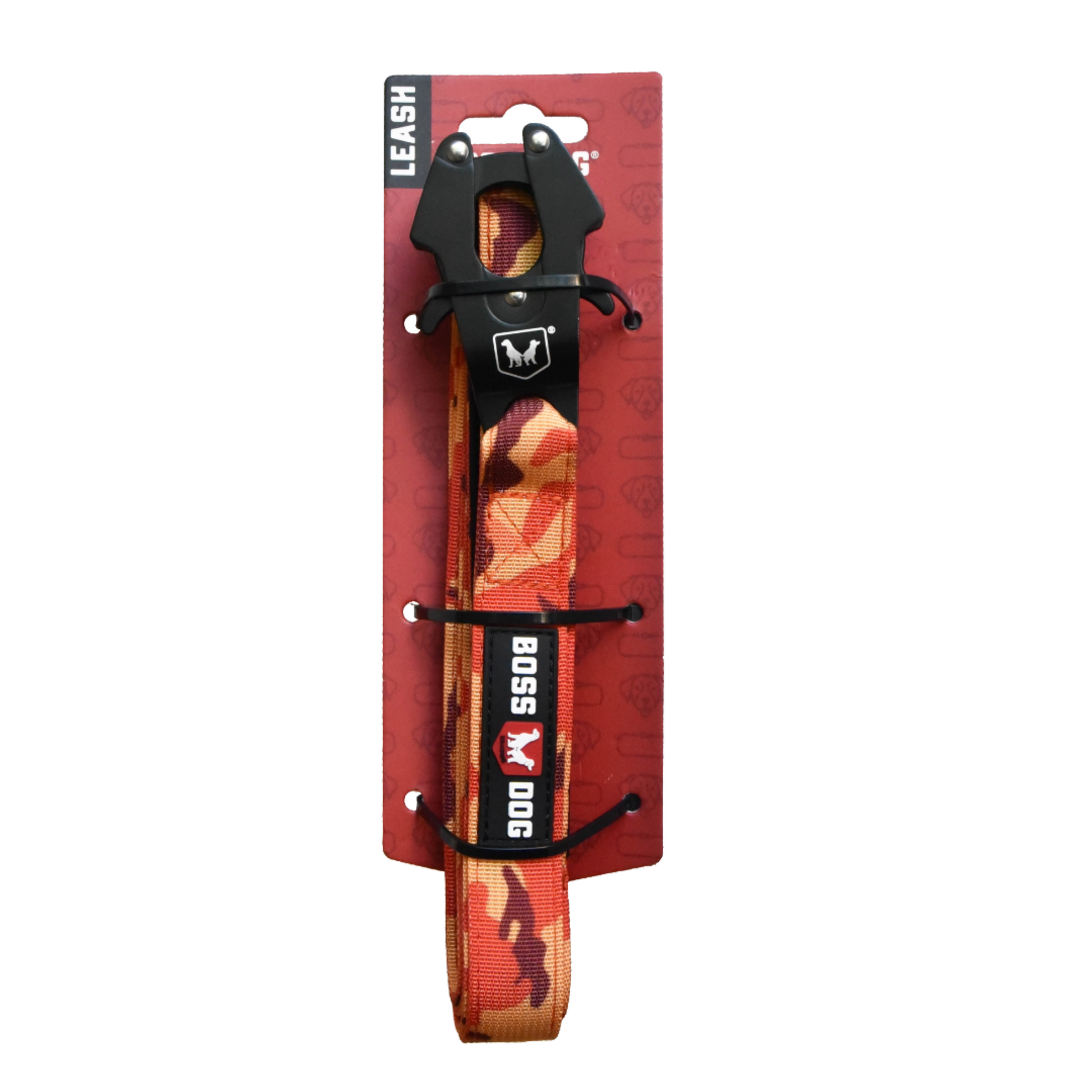 Boss Dog Tactical Dog Leash Orange Camo 6 ft 850030579300