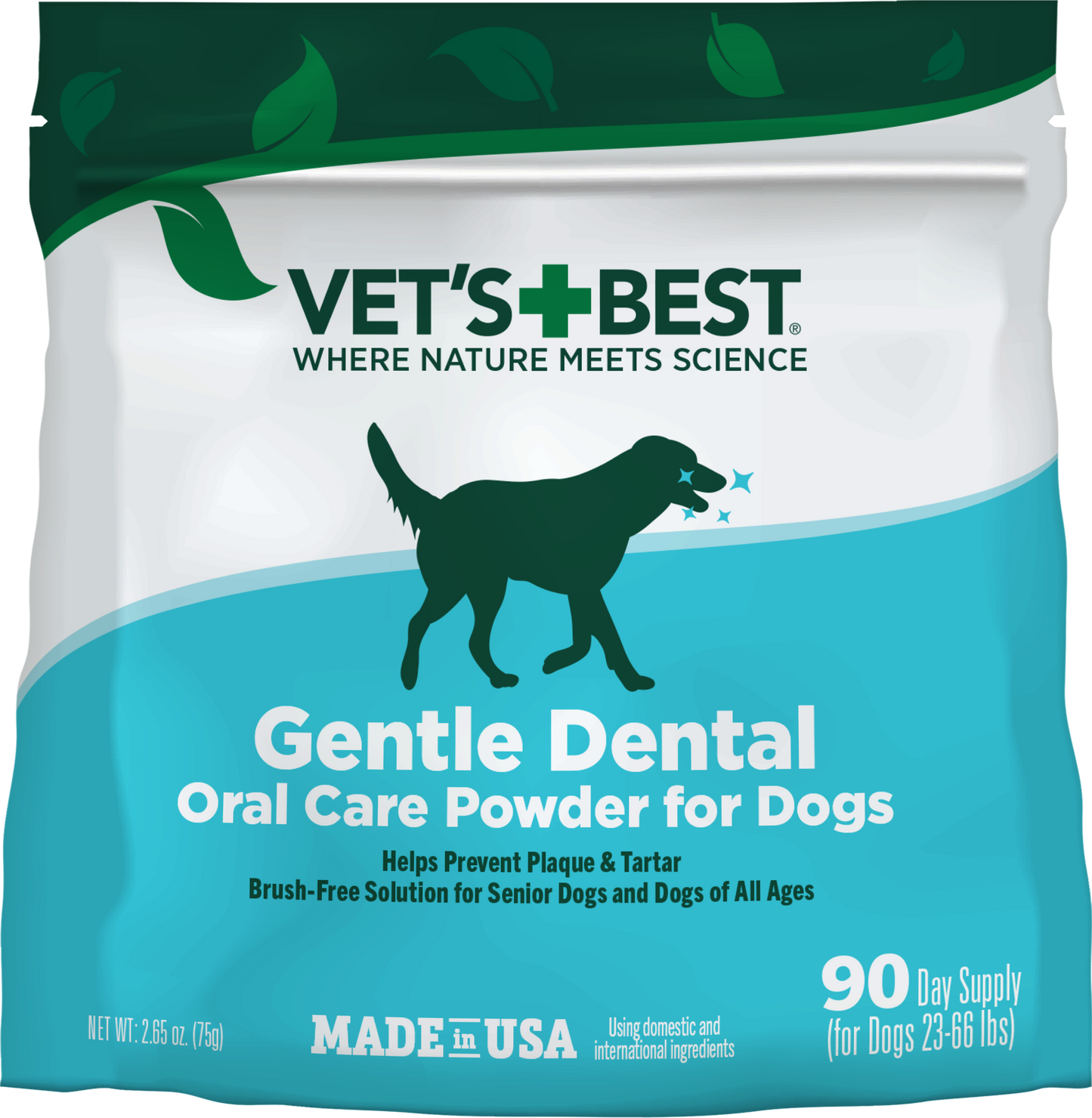 Vet's Best Gentle Dental Oral Care Powder for Dogs 2.65 oz 031658000104
