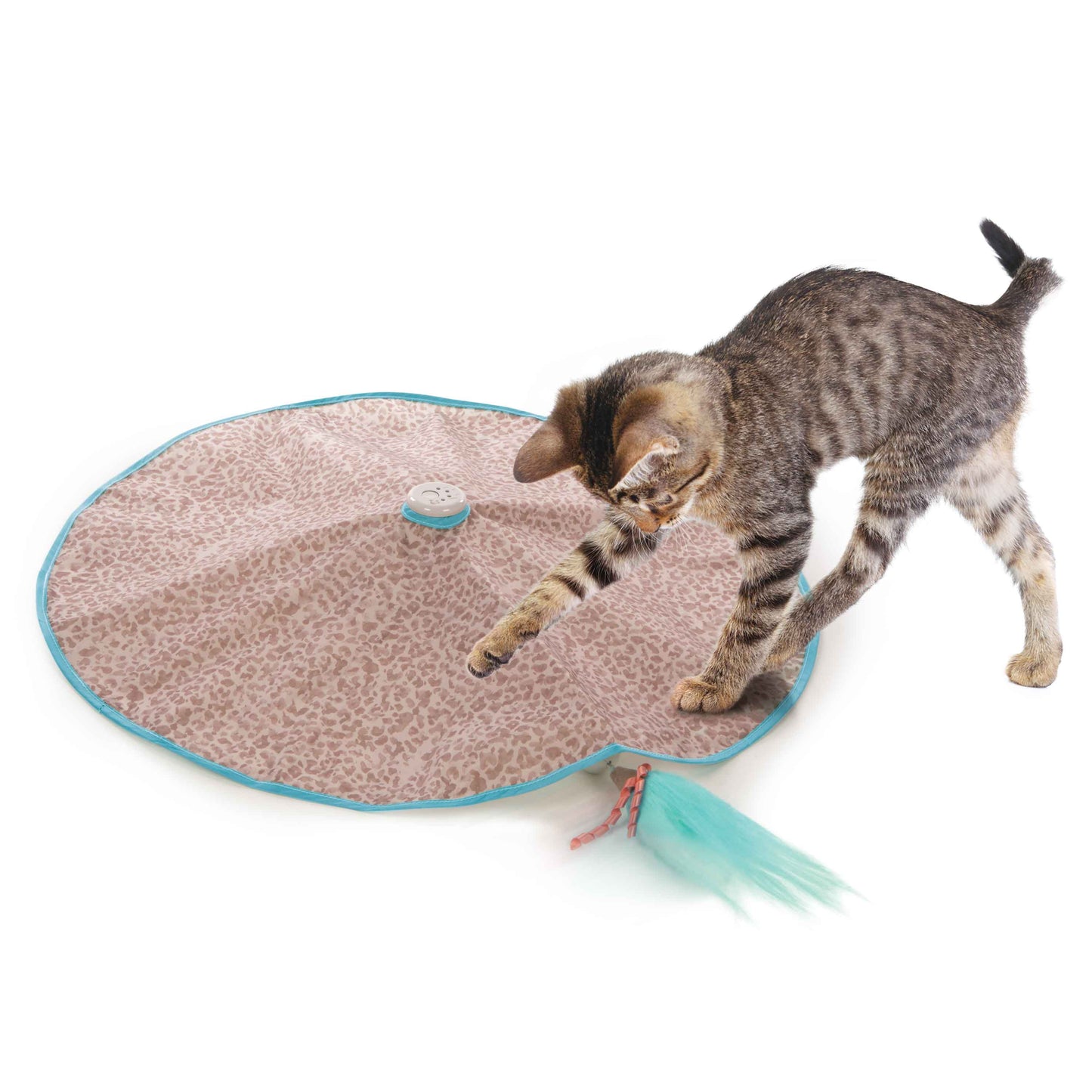 SmartyKat Hidden Hijinks Electronic Motion Concealed Teaser Wand Cat Toy Electronic 786306420796