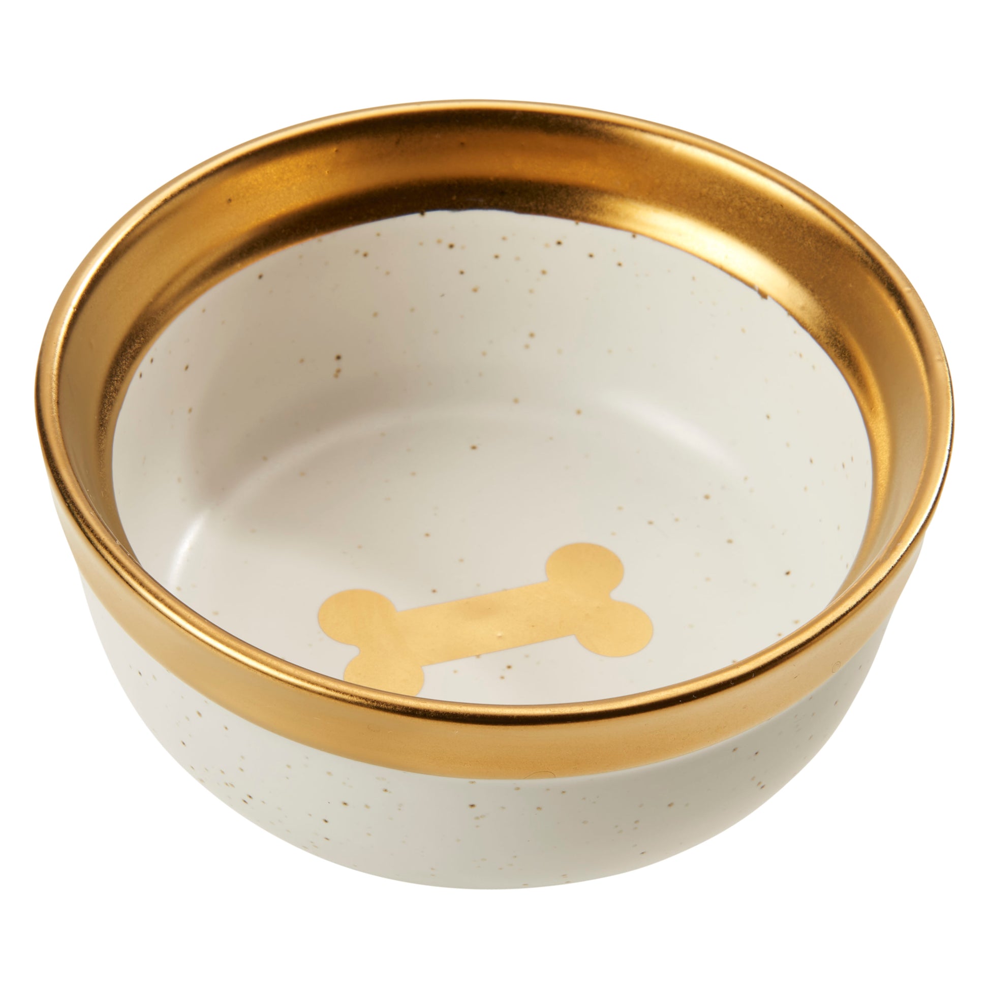 Spot Malibu Dog Dish Gold 5 in 077234586198