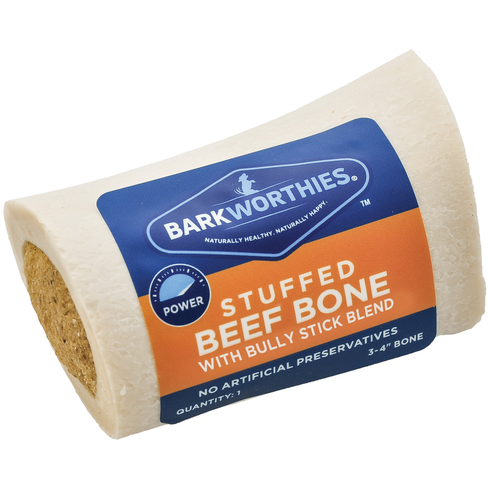 Barkworthies Shin Bone Stuffed With Bully Stick 3-4 in 840139113994