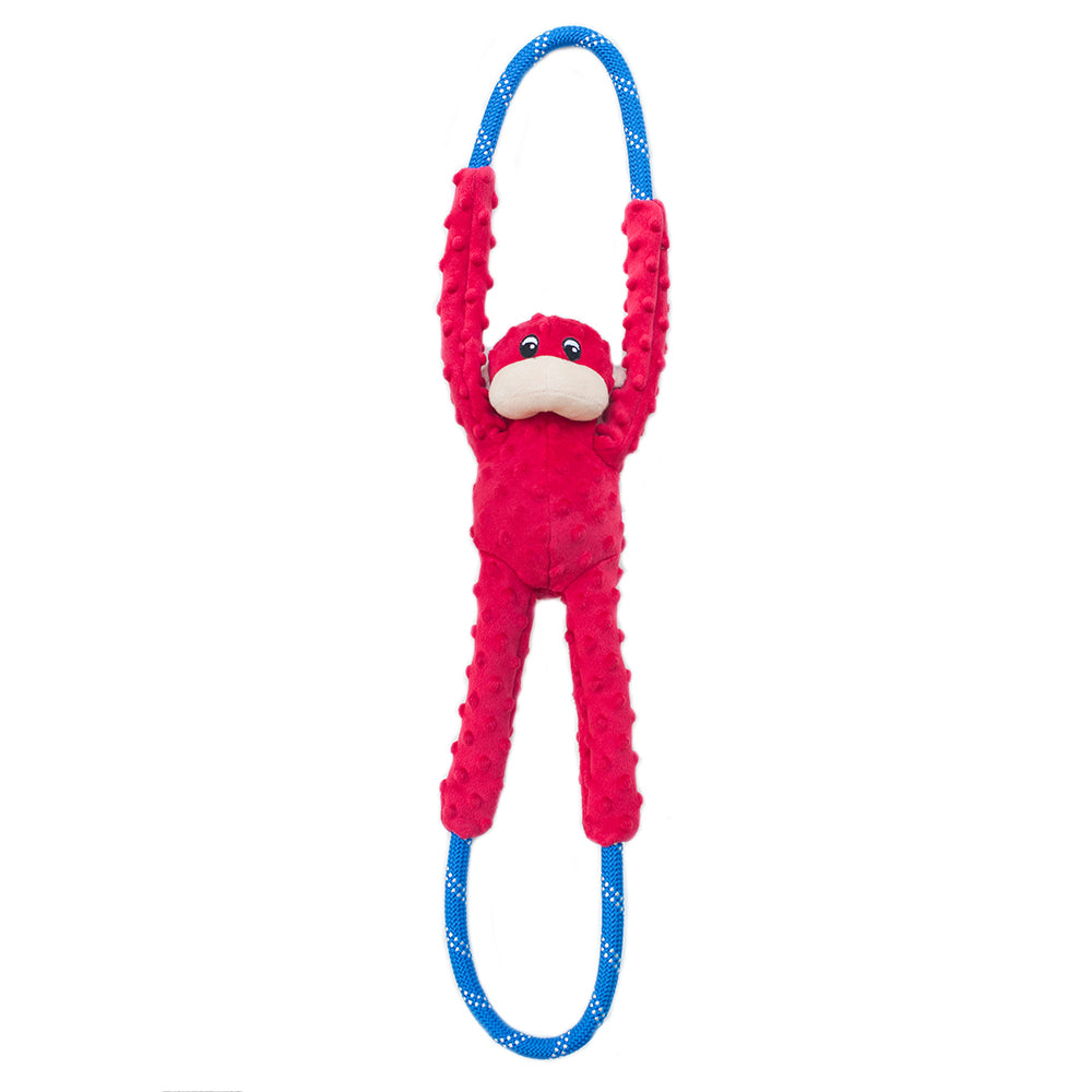ZippyPaws RopeTugz Dog Toy Monkey Red Large 818786018078