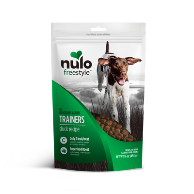 Nulo FreeStyle Trainers Grain-Free Dog Treats Duck 16 oz 811939027538