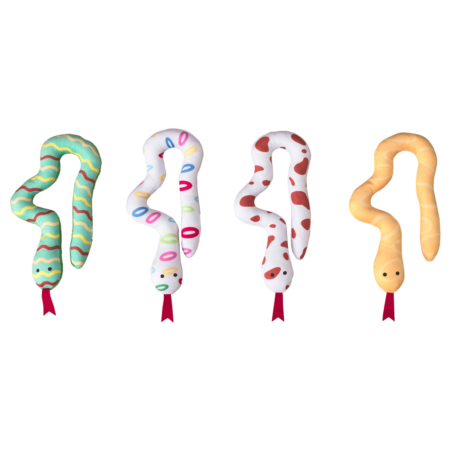 Spot Squiggly Snakes Cat Toy Assorted Color 10 in 077234522226
