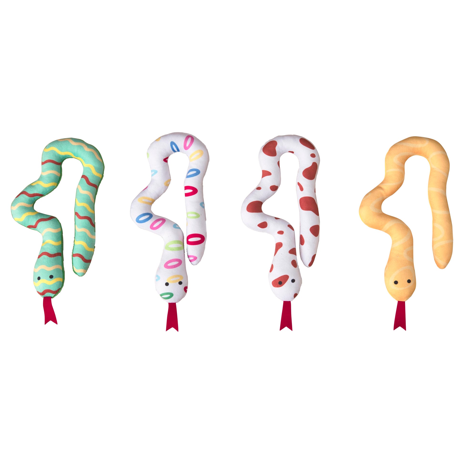 Spot Squiggly Snakes Cat Toy Assorted Color 10 in 077234522226