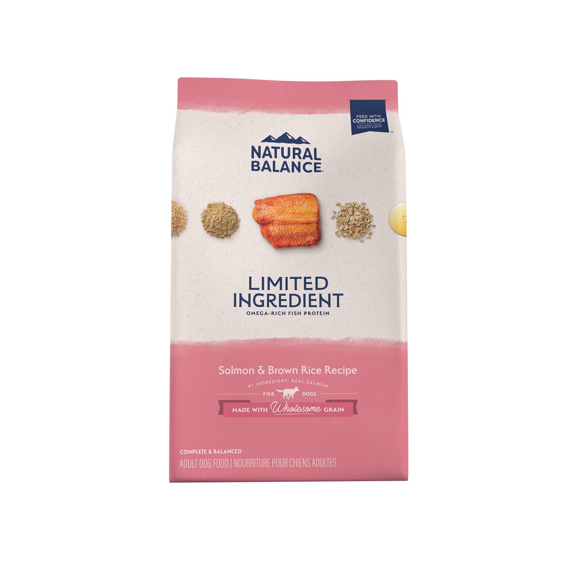 Natural Balance Pet Foods Limited Ingredient Dry Dog Food Salmon & Brown Rice 24 lb 723633014458