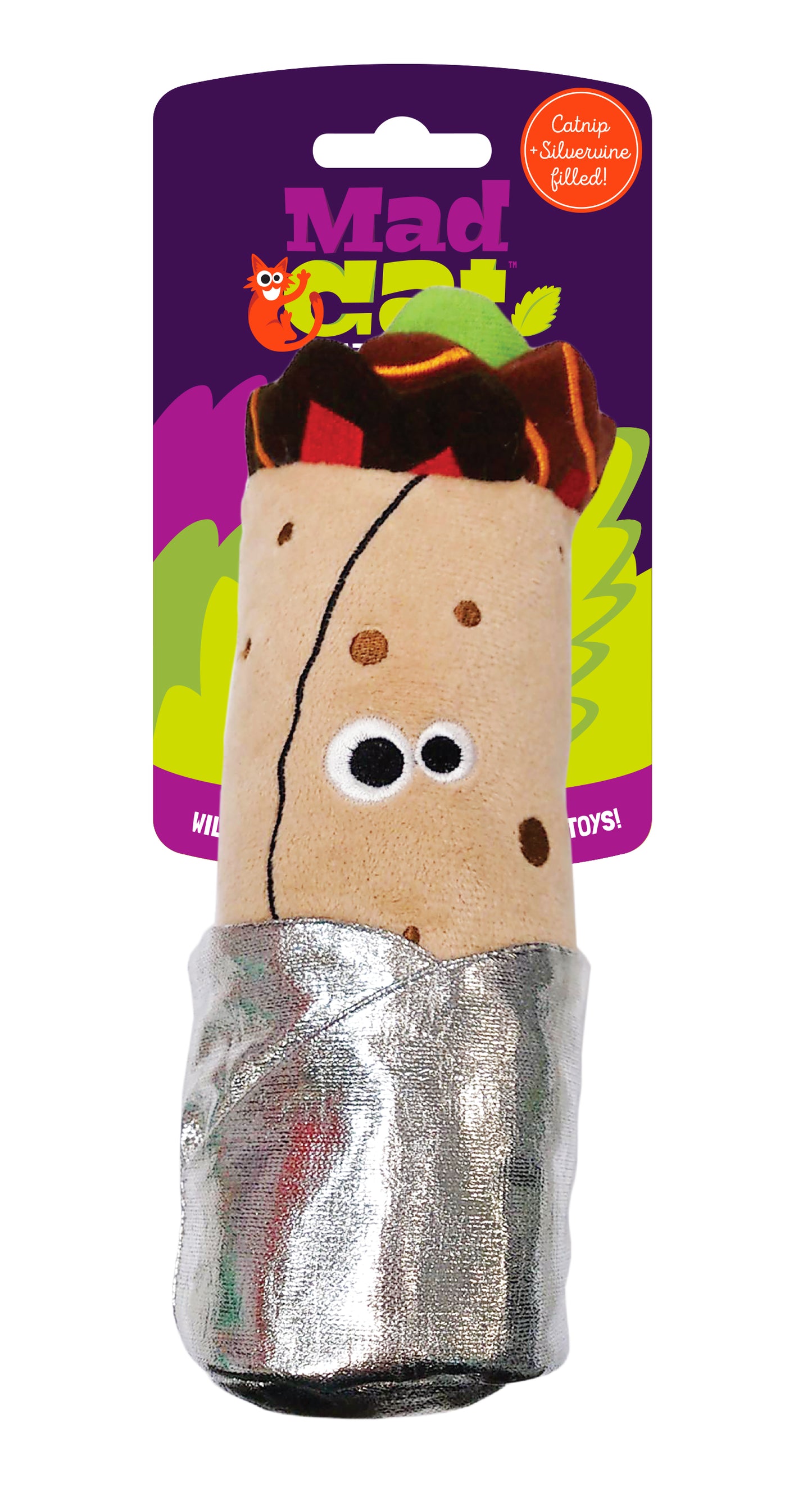 Mad Cat Big Purrito Kicker Cat Toy Medium 847388065418