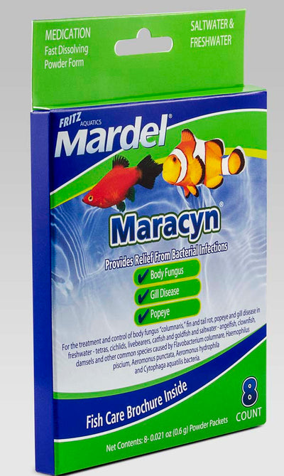 Mardel Maracyn Antibacterial Medication 0.021 oz, 8 ct 080531460009