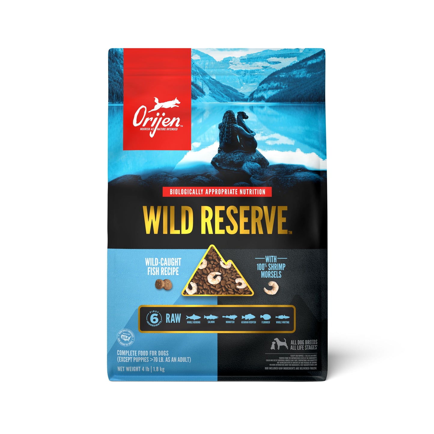 Orijen Wild Reserve Dry Dog Food Wild-Caught Fish 4 lb 064992728120