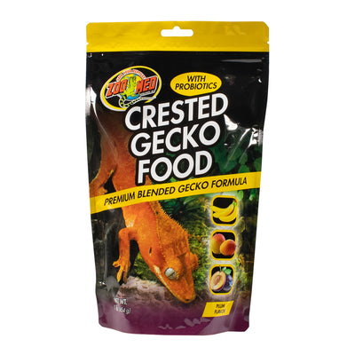 Zoo Med Crested Gecko Premium Blended Gecko Food Plum Flavor 1 lb 097612403183