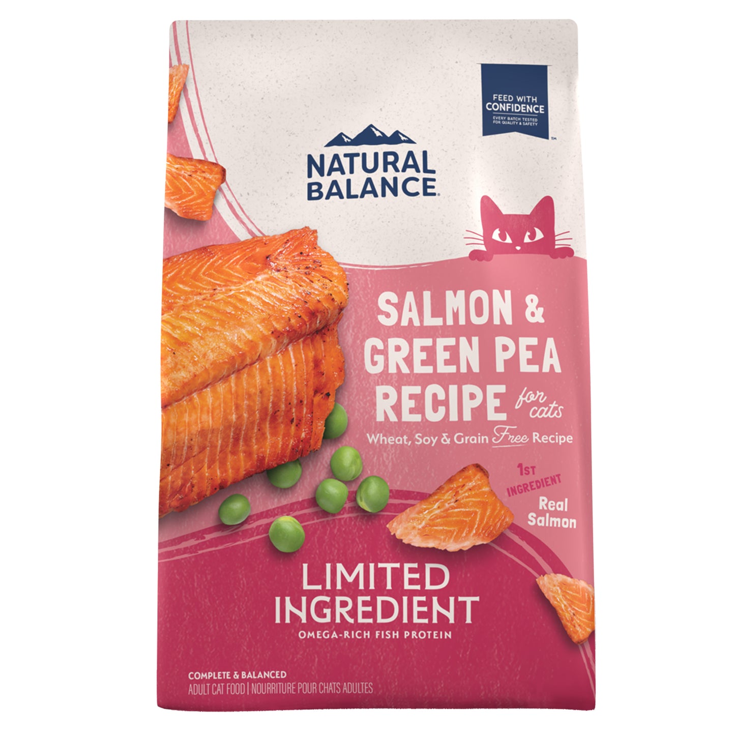 Natural Balance Pet Foods Limited Ingredient Grain Free Dry Cat Food Green Pea & Salmon 4 lb 723633014779
