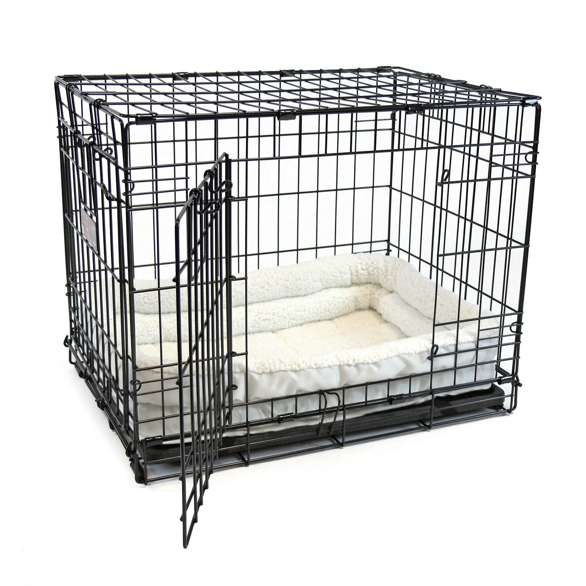 MidWest Homes for Pets Deluxe Fleece Double Bolster Dog Bed 18 in 027773018995