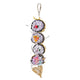 A & E Cages Happy Beaks Cali Roll Sushi Stack Hanging Bird Toy 644472991840