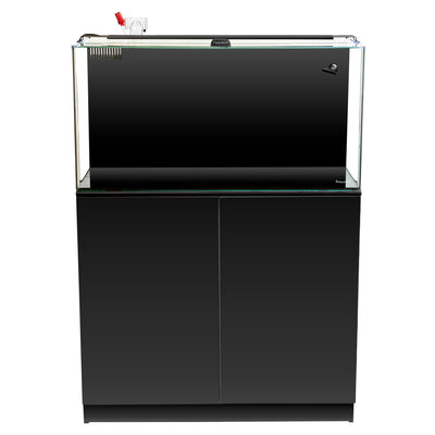 Aquatop Recife Euro Round Corner Aquarium Kit w/Stand Black 50 gal SD-3 850047393661