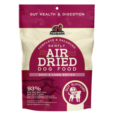 Redbarn Pet Products Air Dried Gut Support Dry Dog Food Beef & Lamb 12ea/2.5 oz 785184120620