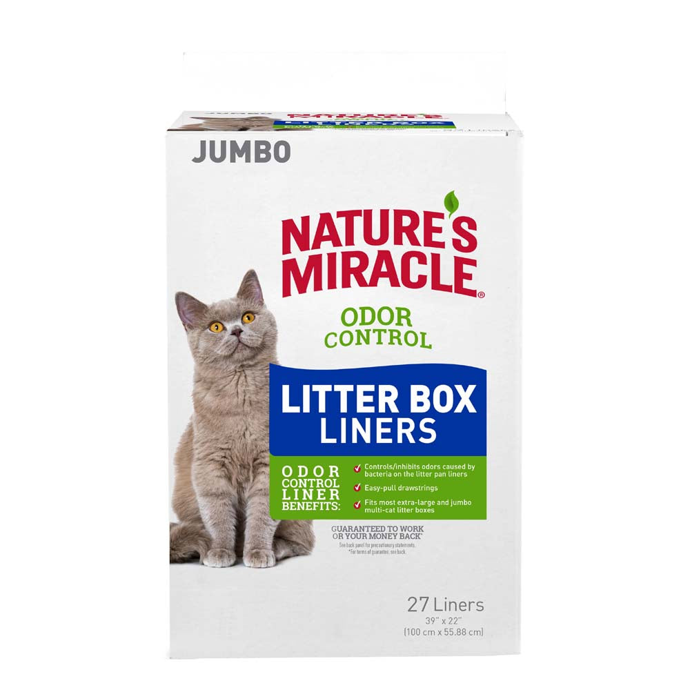 Nature's Miracle Litter Pan Liners Grey 27 ct, Jumbo 018065054173